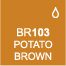 Touch Twin Marker BR103 Potato Brown