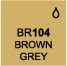 Touch Twin Marker BR104 Brown Grey