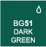 Touch Twin Marker BG51 Dark Green