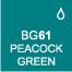 Touch Twin Marker BG61 Peacock Green