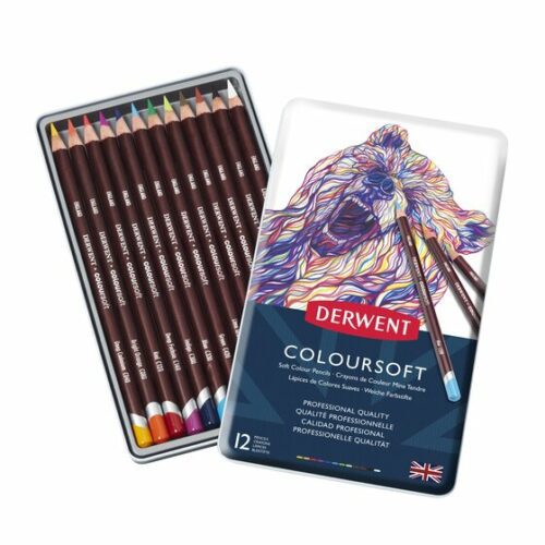 Derwent Coloursoft litblýantar 12 stk