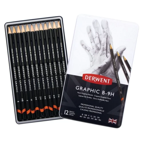 Derwent Graphic B-9H blýantar 12 stk